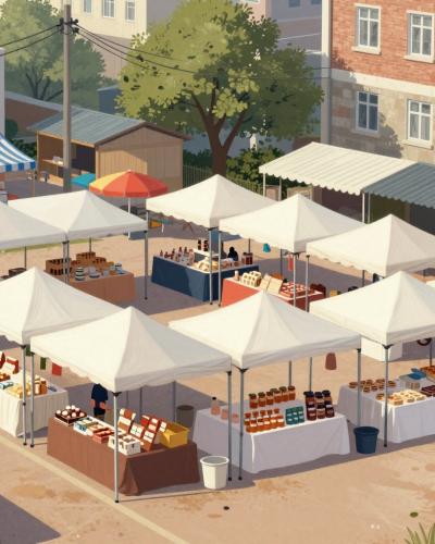 AI-generated illustration of Local Markets