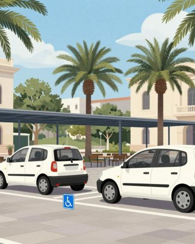 AI-generated illustration of Miaouli Park