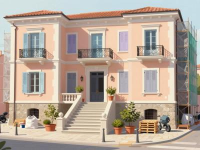 AI-generated illustration of Neoclassical Mansions