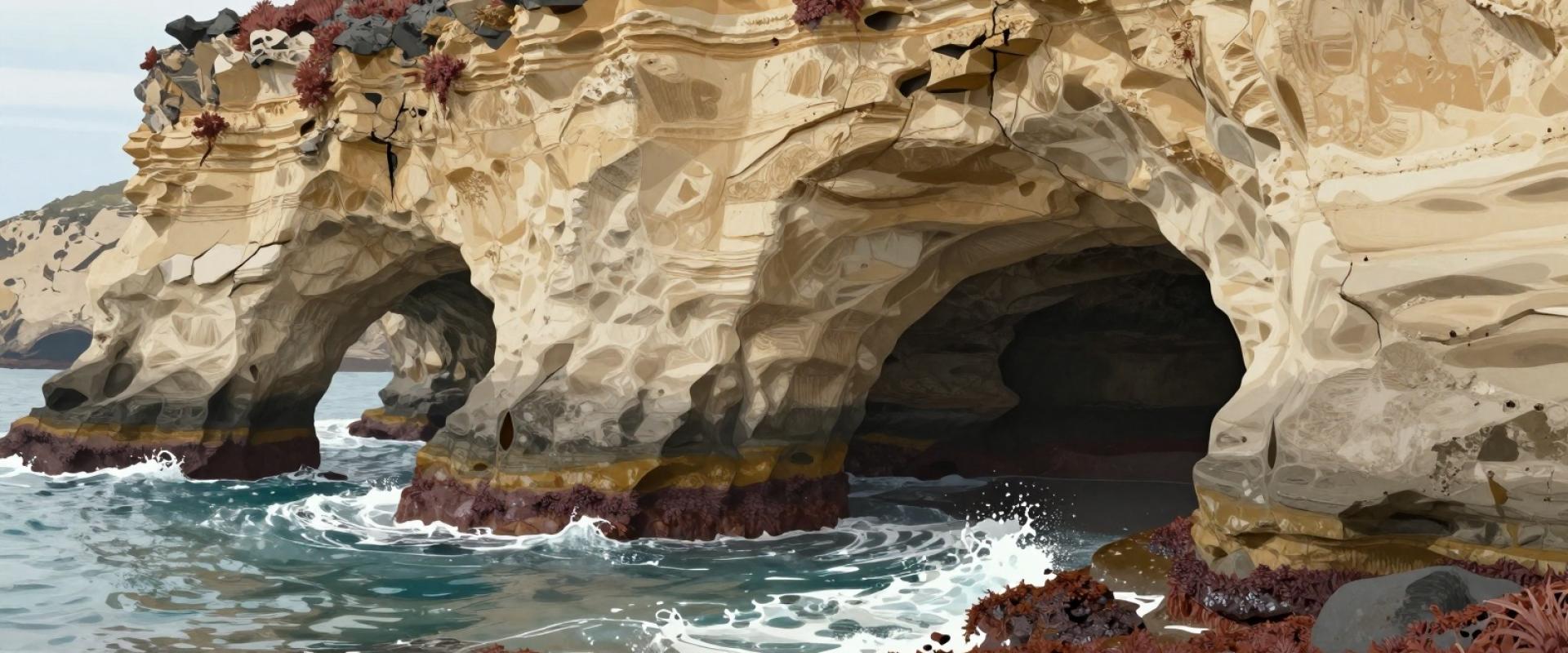 AI-generated illustration of Sea Caves