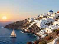 Sunset Sailing in the Aegean