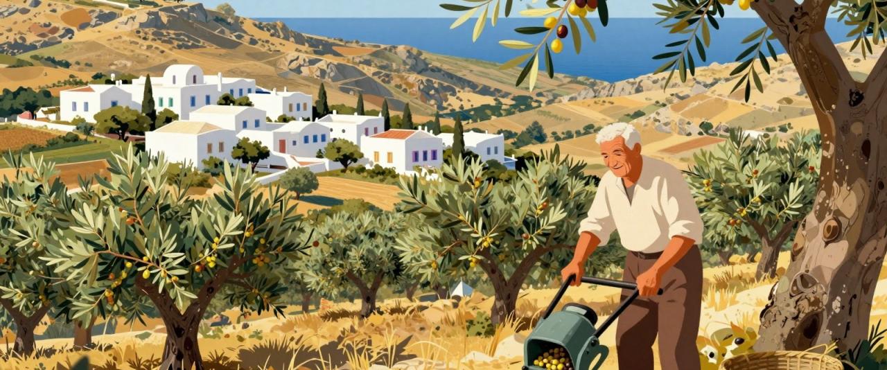 Illustrative header image for Autumn Harvest in Crete
