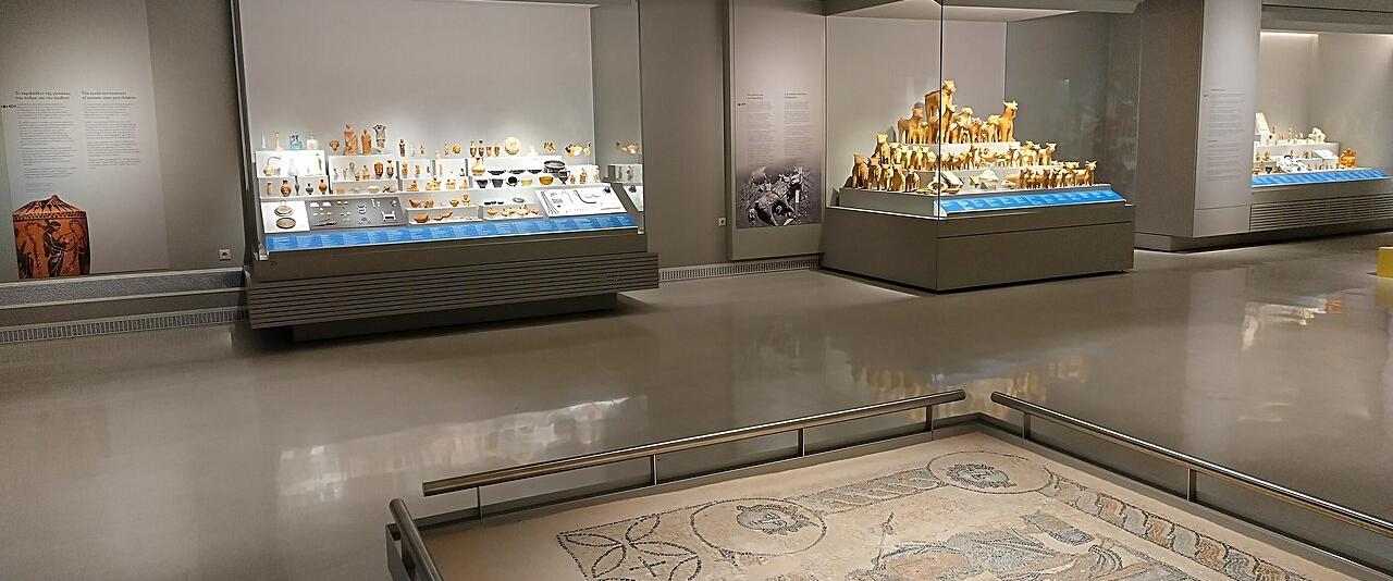 Gallery in the Archaeological Museum of Chania