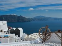 Sunset From Oia (including Castle Of Agios Nikolaos)