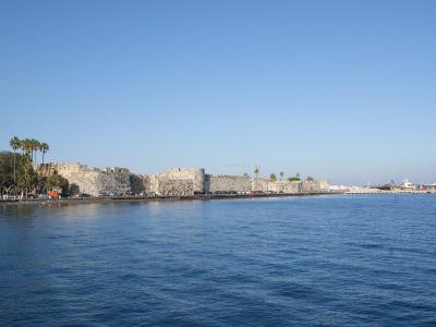 Neratzia Castle of the Knights seen from the sea at Kos Town harbour