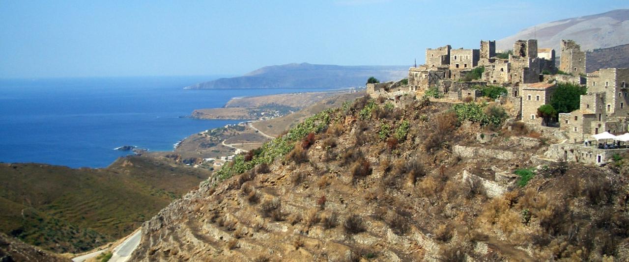 Stone tower houses of Vathia on the Mani peninsula