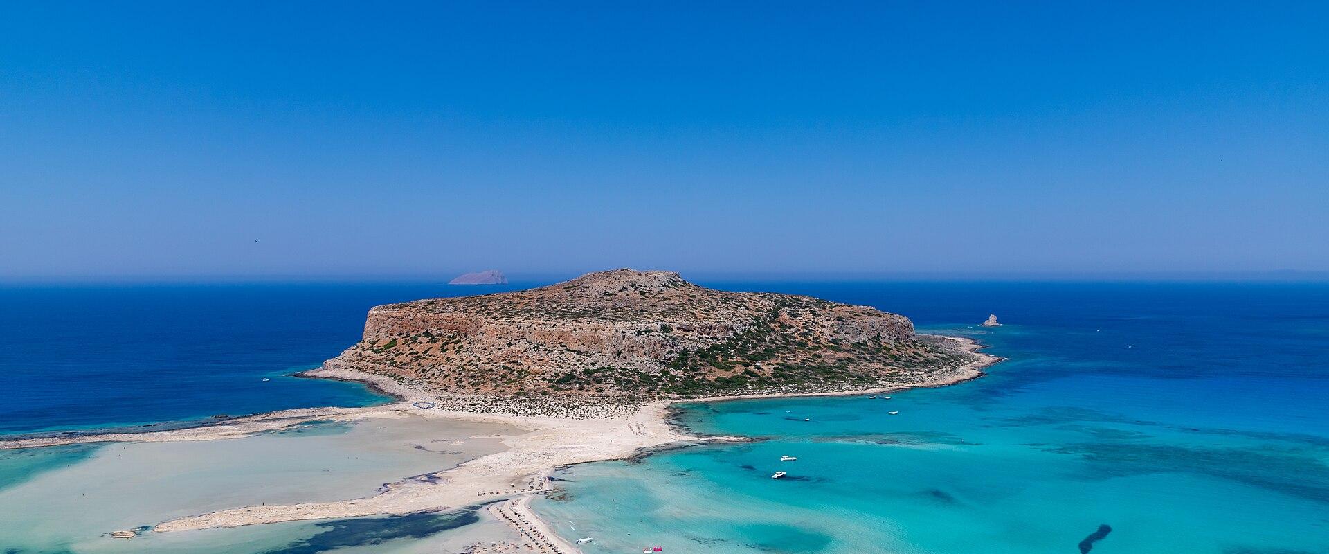 Turquoise shallows of Balos Lagoon on Crete