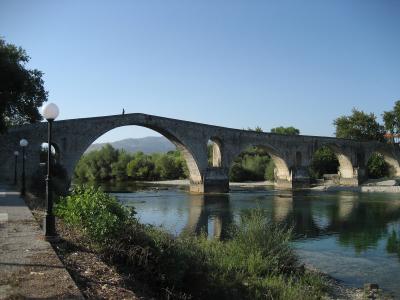 The multi-arched stone Bridge of Arta over the Arachthos river