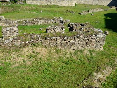 Stone foundations of the ancient Asklepieion excavation in Trikala
